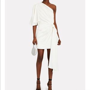Solace London Marcie Ruched OneShoulder Mini Dress